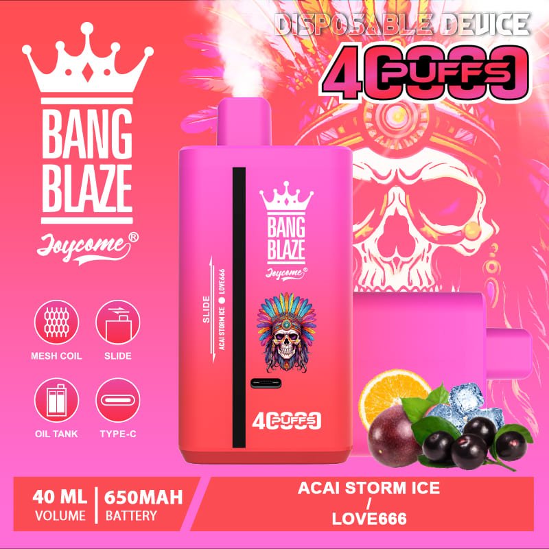 Bang Blaze 40000 Puffs Vape | 40ML Dual-Flavor , Type-C Recharge - Image 8