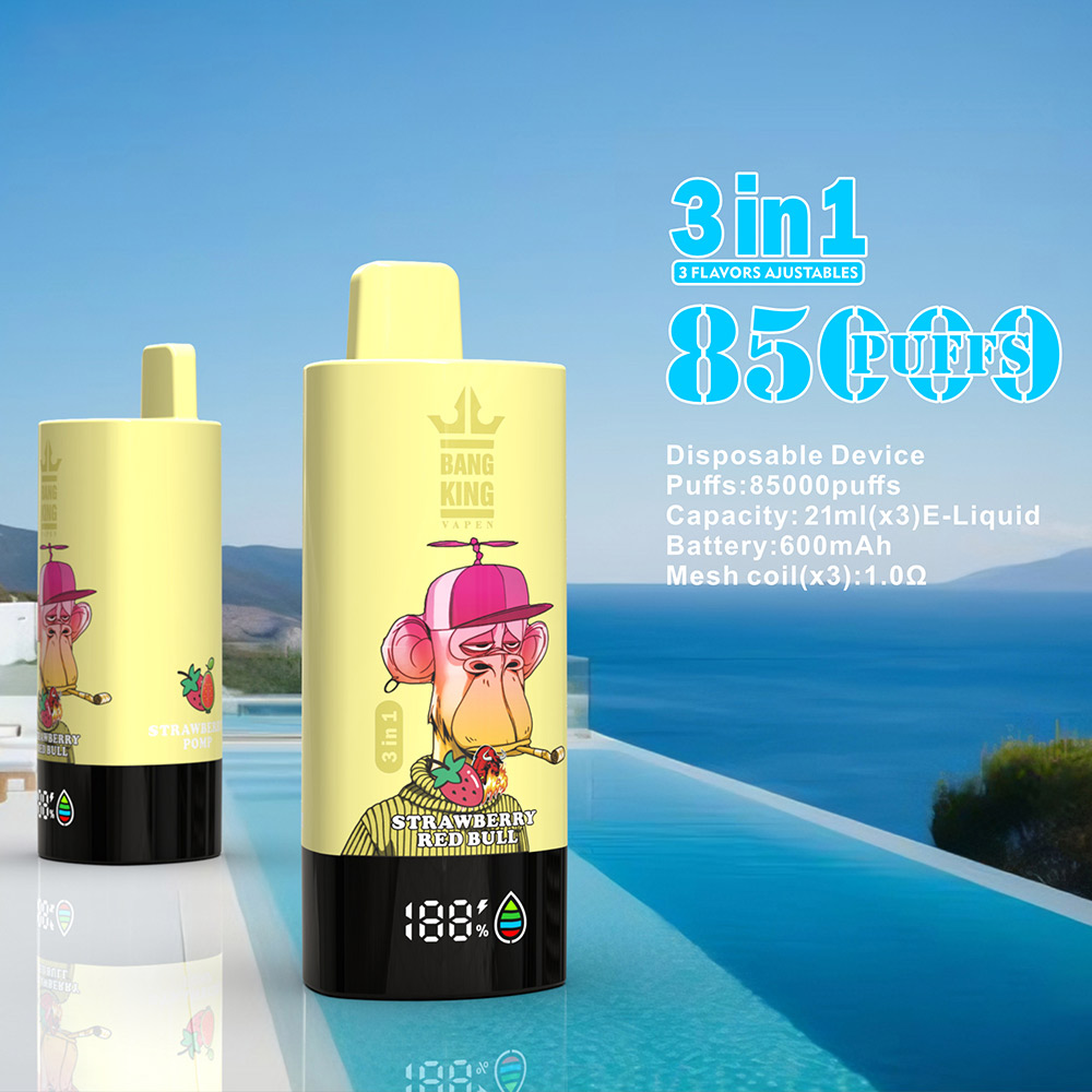 Bang King Triple 85K 3‑in‑1 Disposable Vape | 85,000 Puffs | Triple Flavor Pods - Image 2