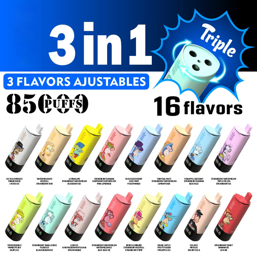 Bang King Triple 85K 3‑in‑1 Disposable Vape | 85,000 Puffs | Triple Flavor Pods - Image 4
