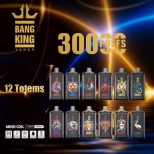 Bang King Crystal Vape 2% 3% 5% Nicotine Disposable Vape 30k Puffs