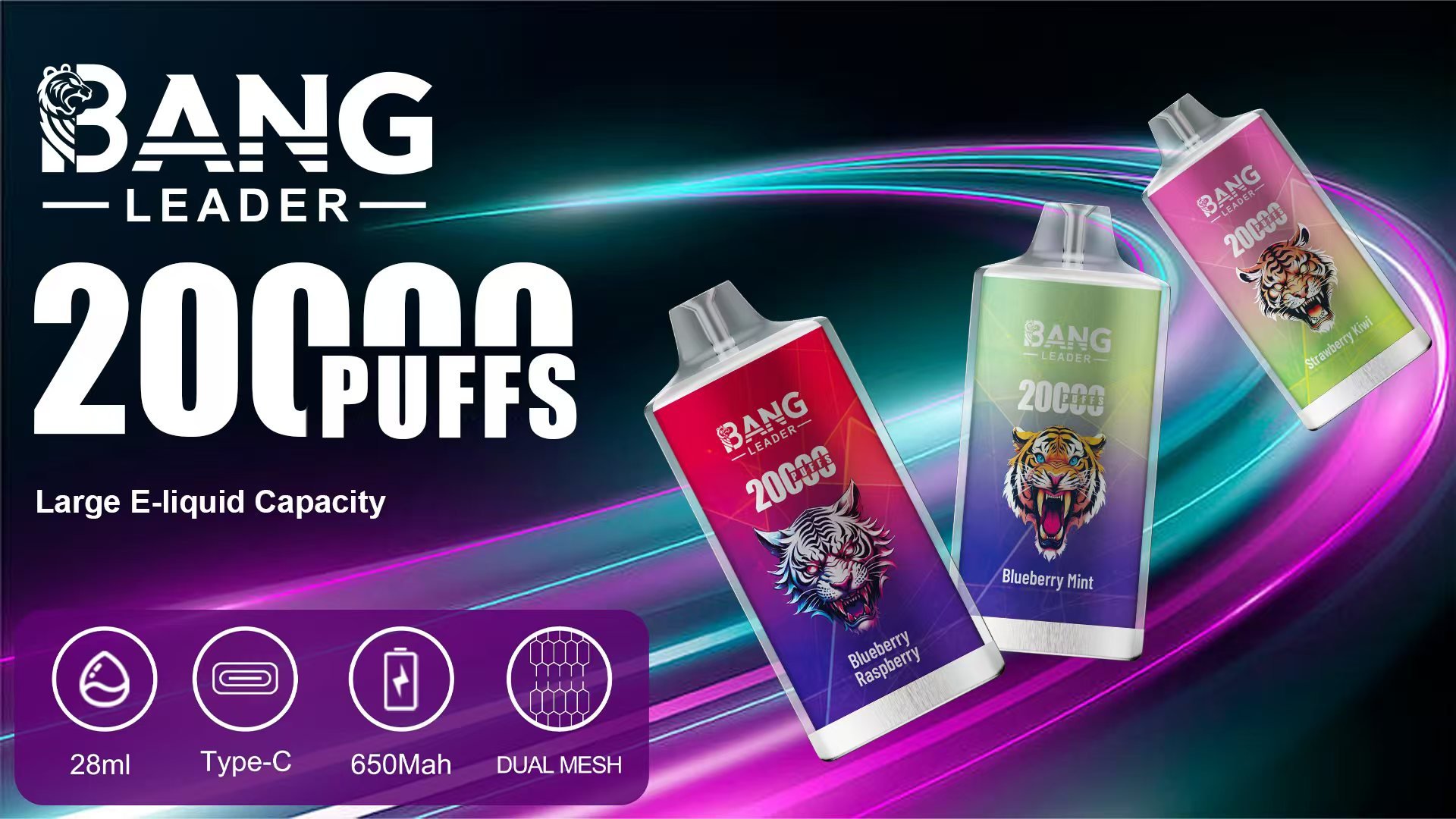 Bang Leader 20000 Puffs Disposable Vape -0% to 5% Nicotine Options - Image 15