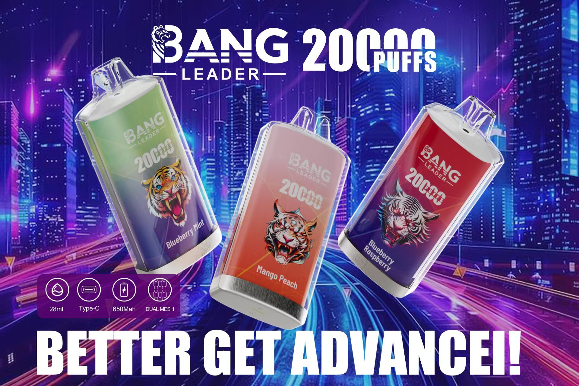 Bang Leader 20000 Puffs Disposable Vape -0% to 5% Nicotine Options - Image 14
