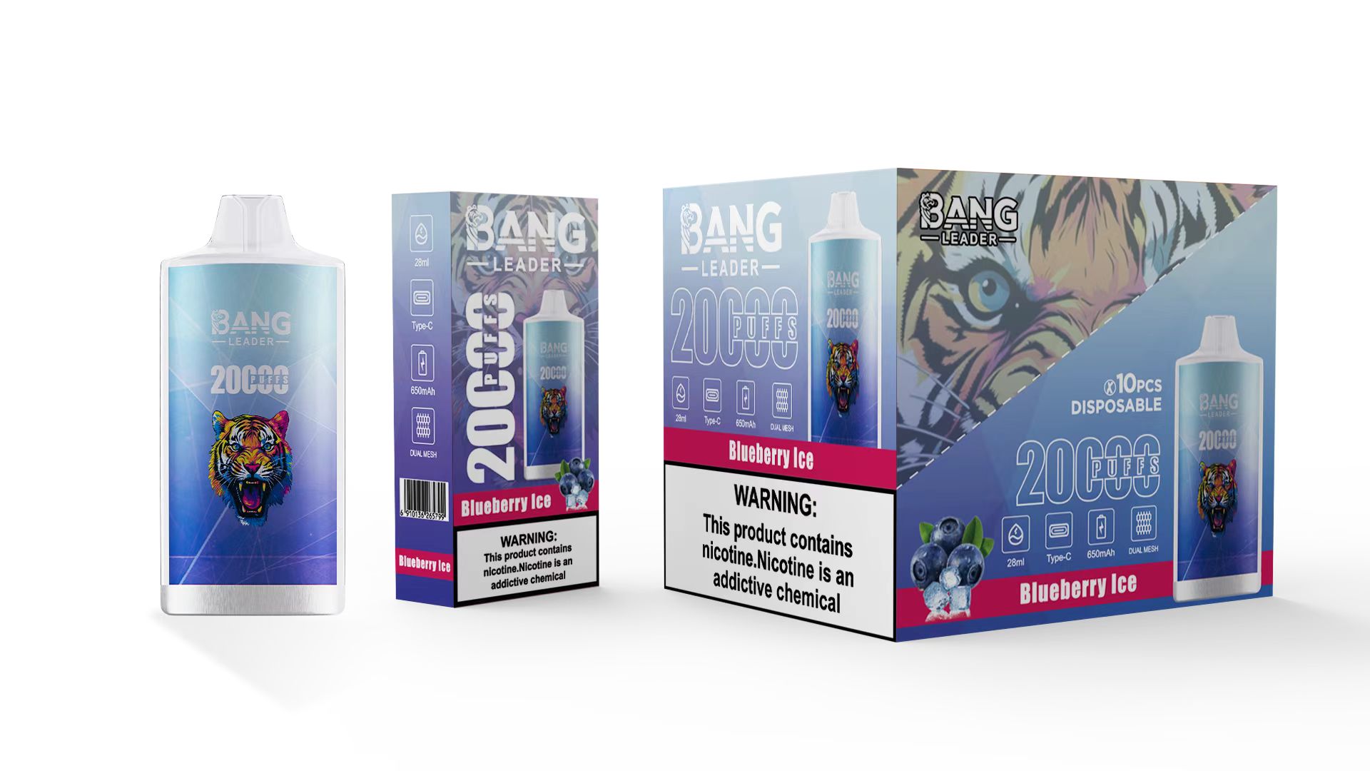 Bang Leader 20000 Puffs Disposable Vape -0% to 5% Nicotine Options - Image 2