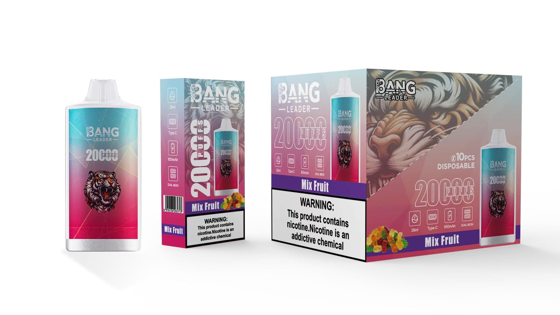 Bang Leader 20000 Puffs Disposable Vape -0% to 5% Nicotine Options - Image 7