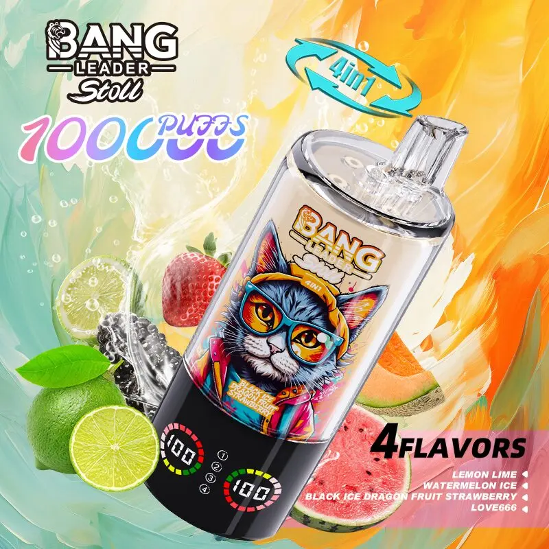 Bang Leader Stoll 100K 100000 Puffs 4 in 1 Flavors & LED Display Disposable Vape – Bild 5