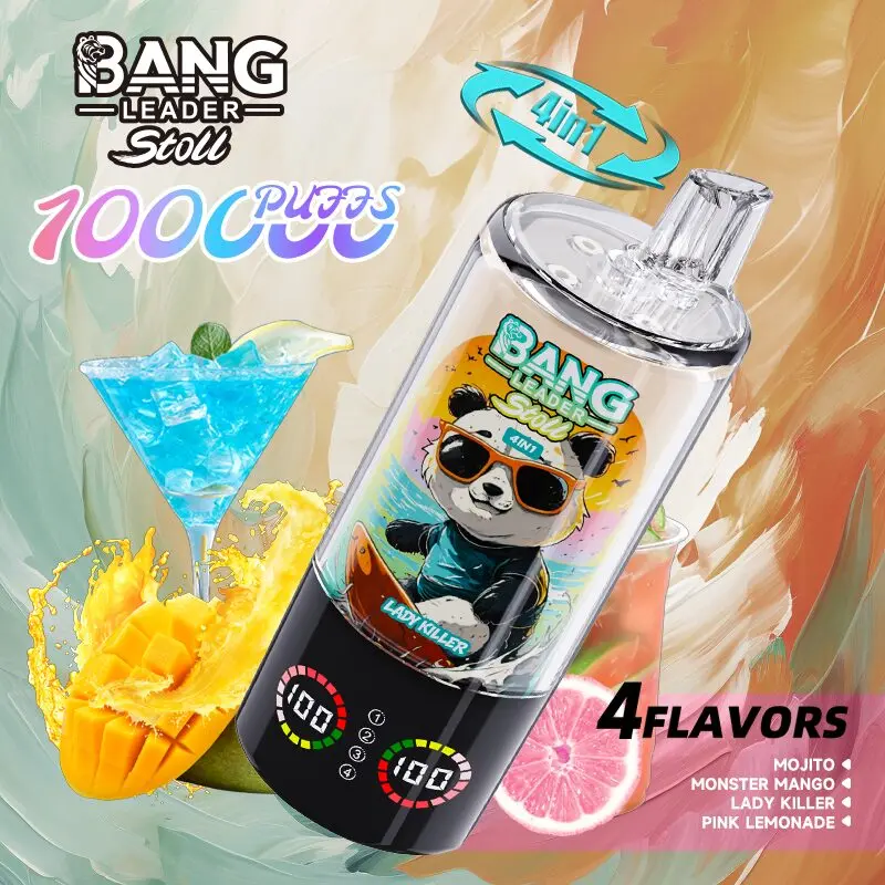 Bang Leader Stoll 100K 100000 Puffs 4 in 1 Flavors & LED Display Disposable Vape – Bild 8