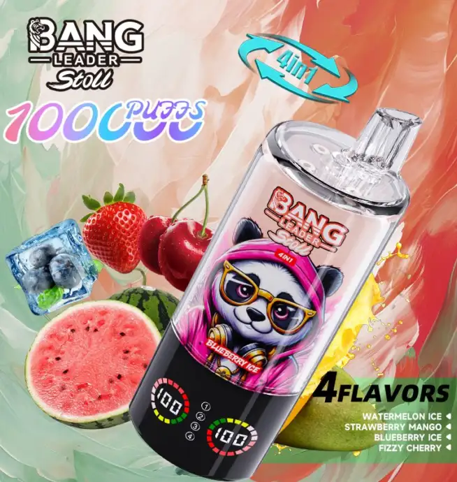 Bang Leader Stoll 100K 100000 Puffs 4 in 1 Flavors & LED Display Disposable Vape – Bild 13