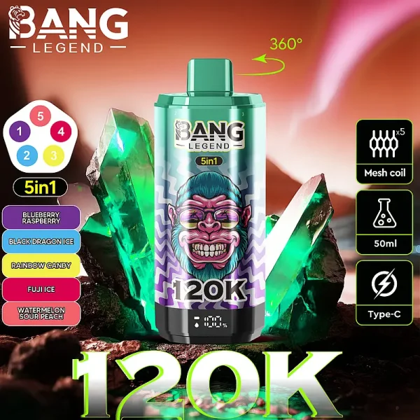 Bang Legend 120K Puffs 5-in-1 Flavor Switch Vape | Newest Design - Image 11