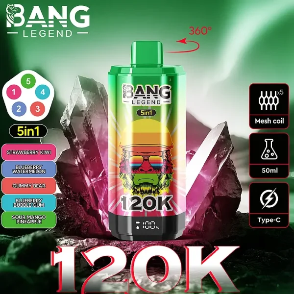 Bang Legend 120K Puffs 5-in-1 Flavor Switch Vape | Newest Design - Image 5