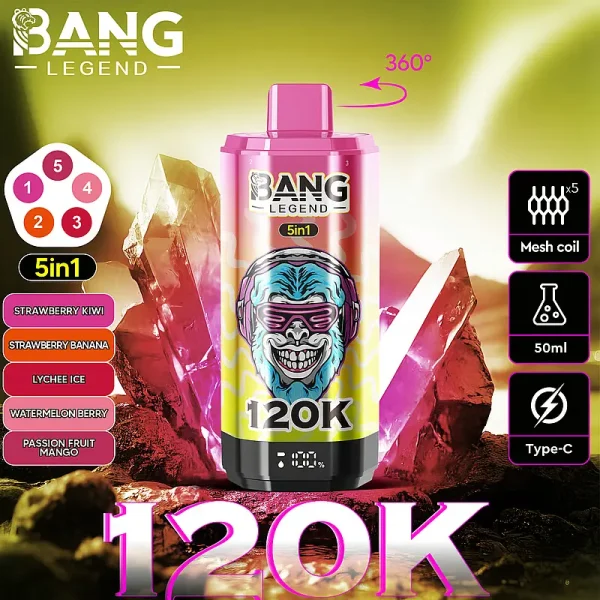 Bang Legend 120K Puffs 5-in-1 Flavor Switch Vape | Newest Design - Image 6
