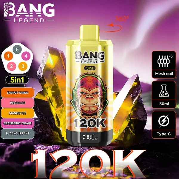 Bang Legend 120K Puffs 5-in-1 Flavor Switch Vape | Newest Design - Image 8