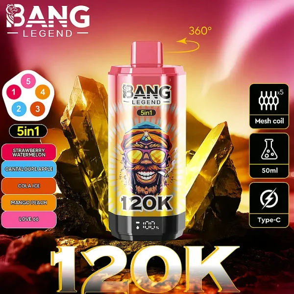 Bang Legend 120K Puffs 5-in-1 Flavor Switch Vape | Newest Design - Image 10