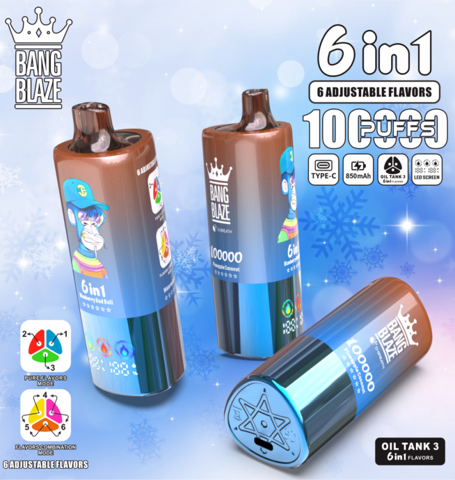 Bang Blaze 100k Disposable Vape 6-in-1 Flavor - Image 6
