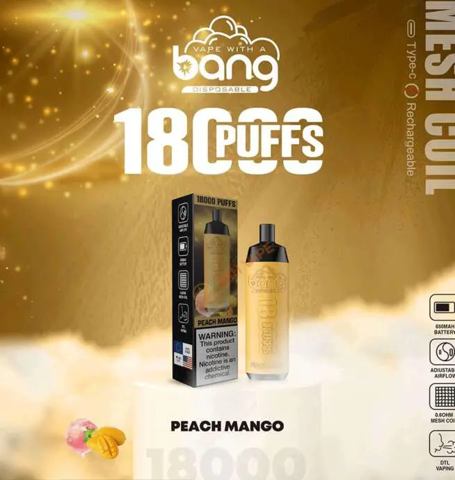 Bang Crown Bar 18000 Puffs 0% 2% 3% 5% Nicotine Disposable Vape