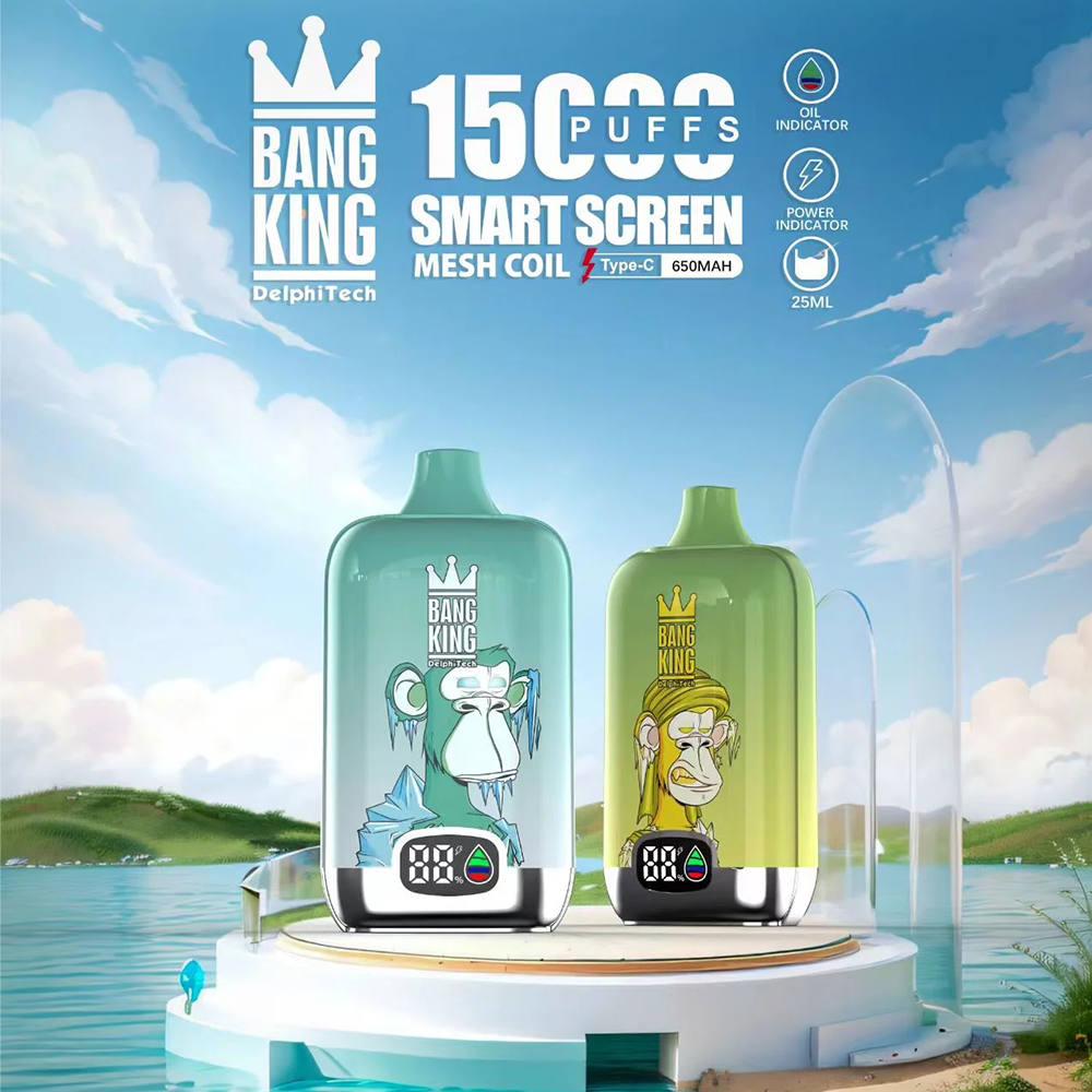 Bang King Smart Screen 15000 Puffs Disposable Vape