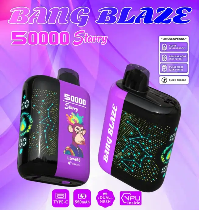 Bang Blaze Starry 50000 Disposable Vape 50K Puff - Image 3