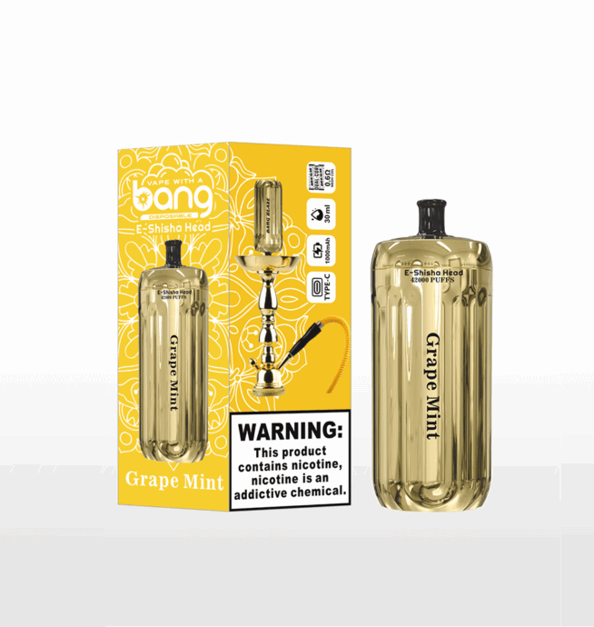 Bang E-Shisha Head 42k Puff Gold LED Display Vape - Image 5