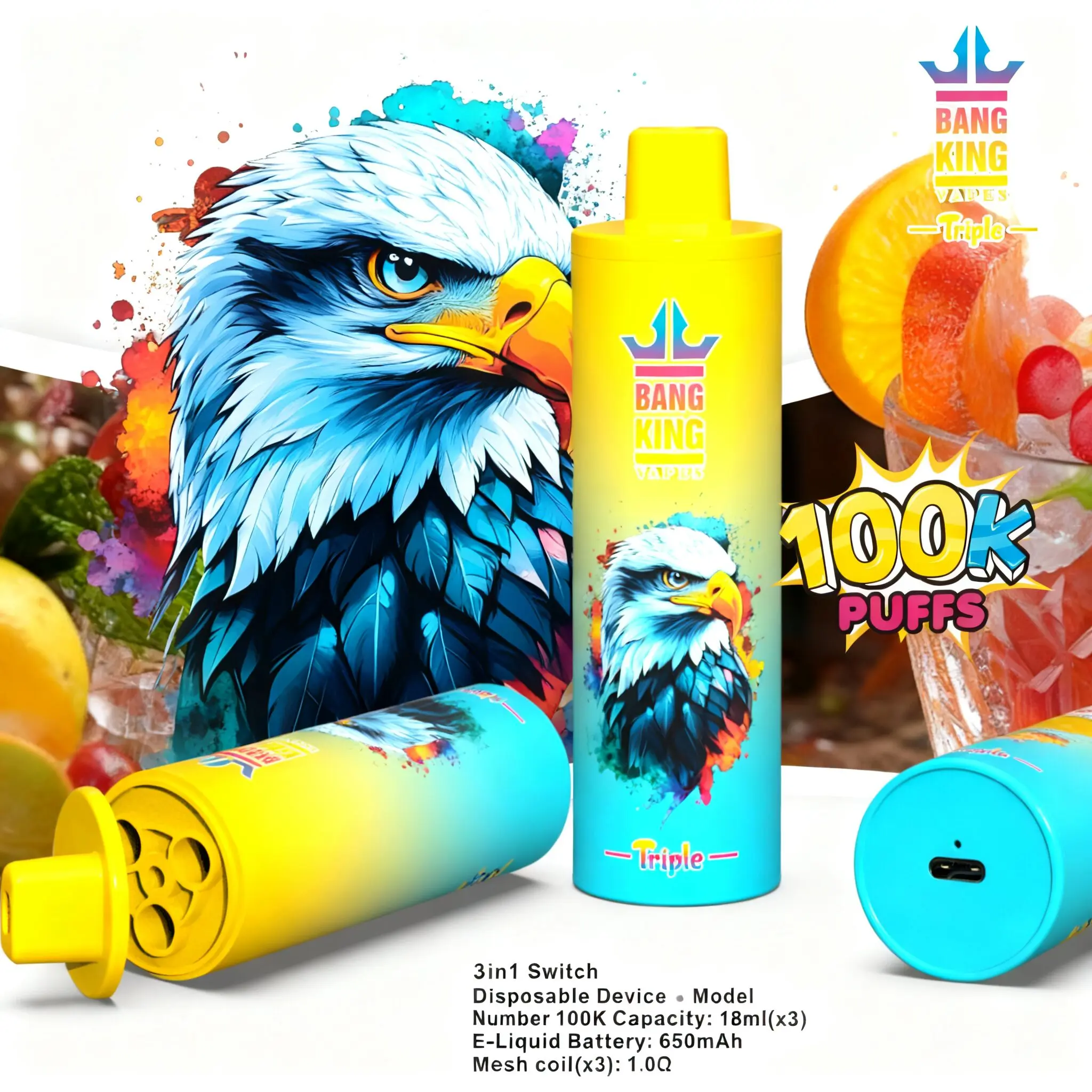 Bang King Triple 100K Puffs Vape - Image 8