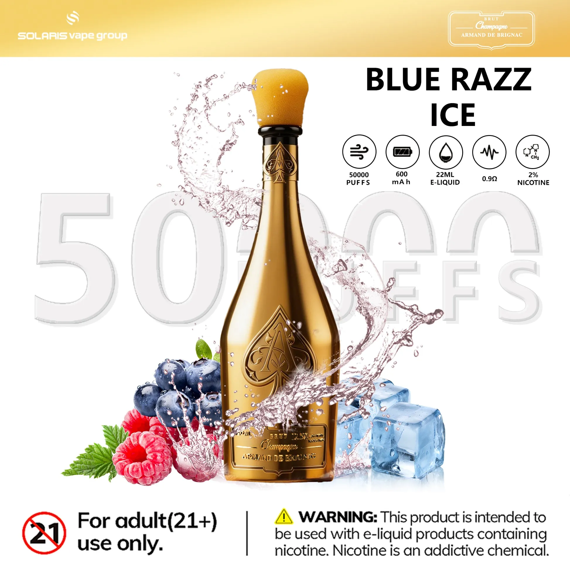 Champagne Vape 50k Armand Disposable device variant 2