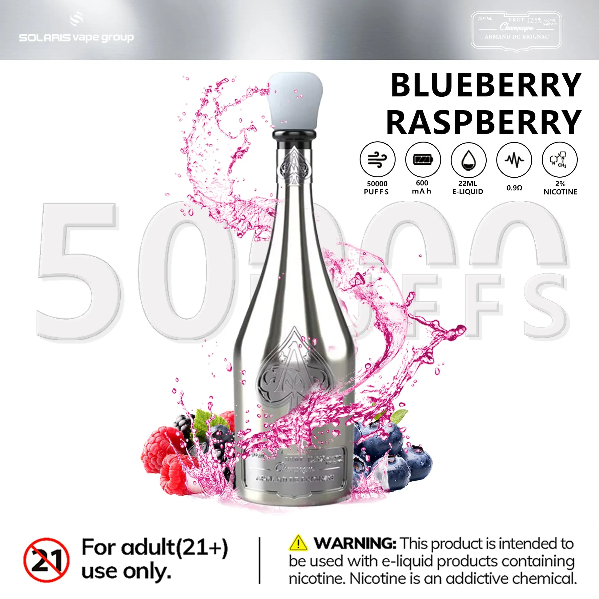 Champagne Vape 50k Armand Disposable device image 2