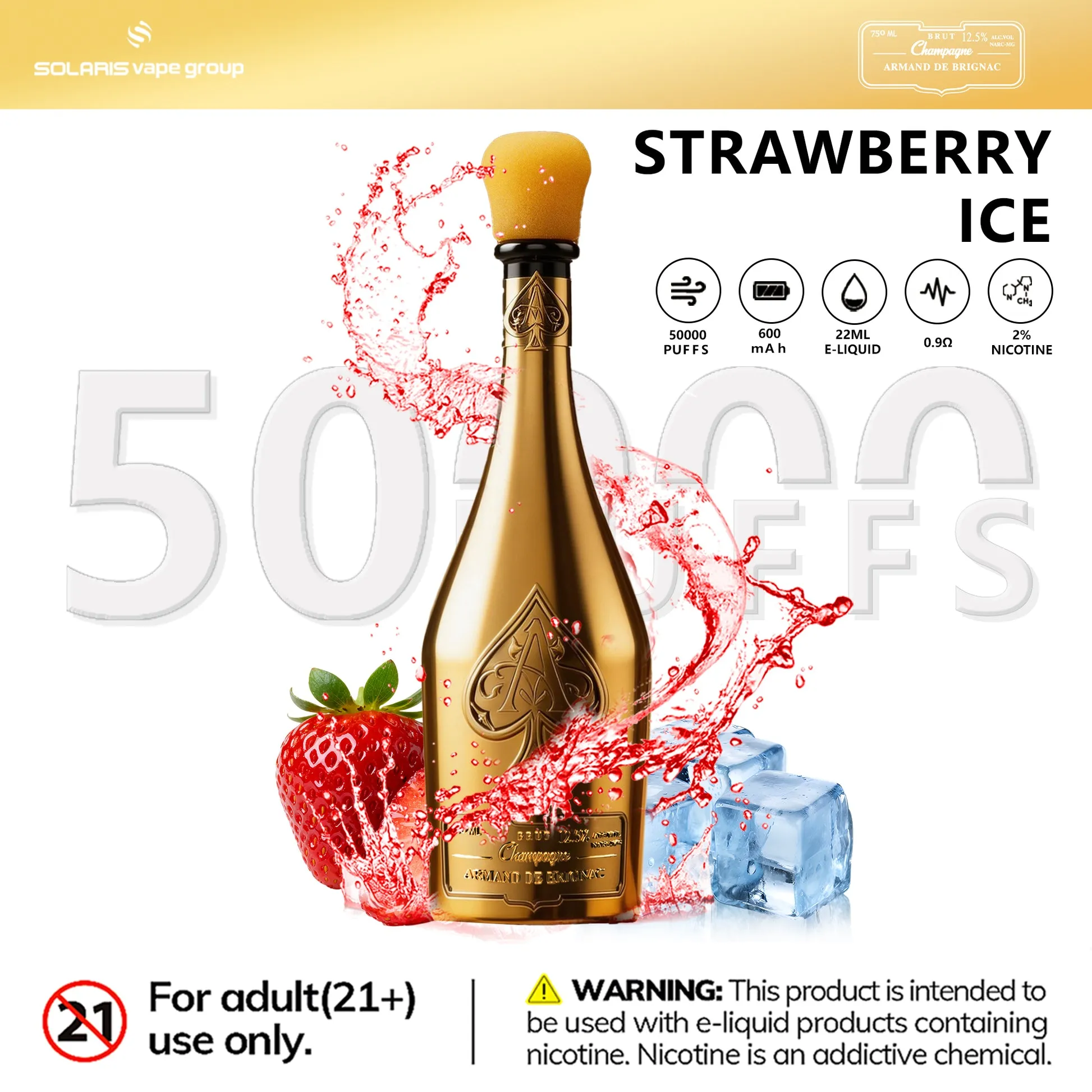 Champagne Vape 50k Armand Disposable device image