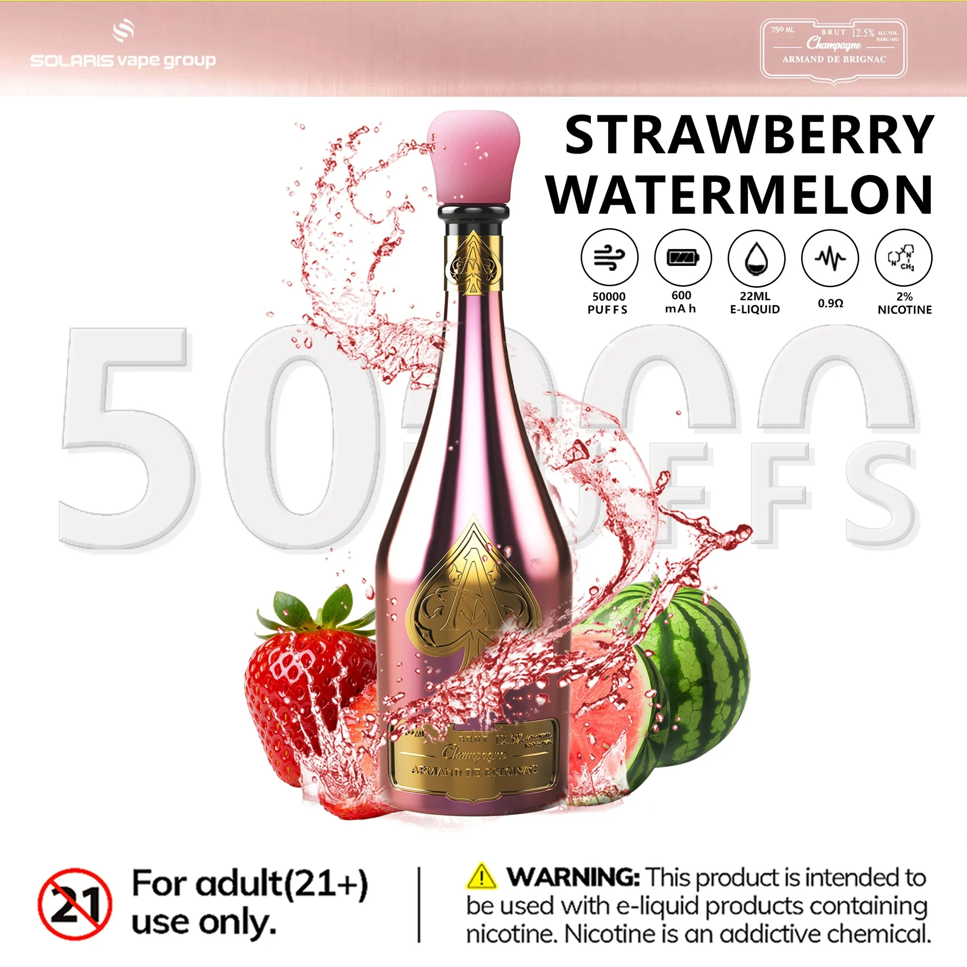 Champagne Vape 50k Armand Disposable device variant