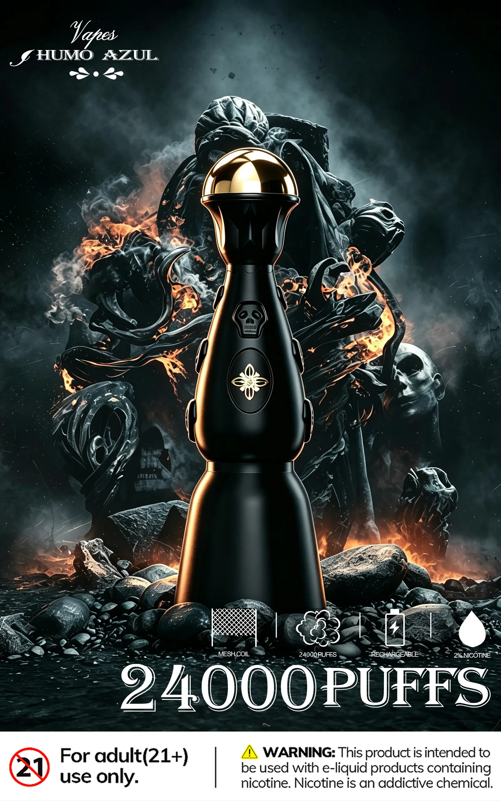 Humo Azul Dark Night Disposable Vape device image