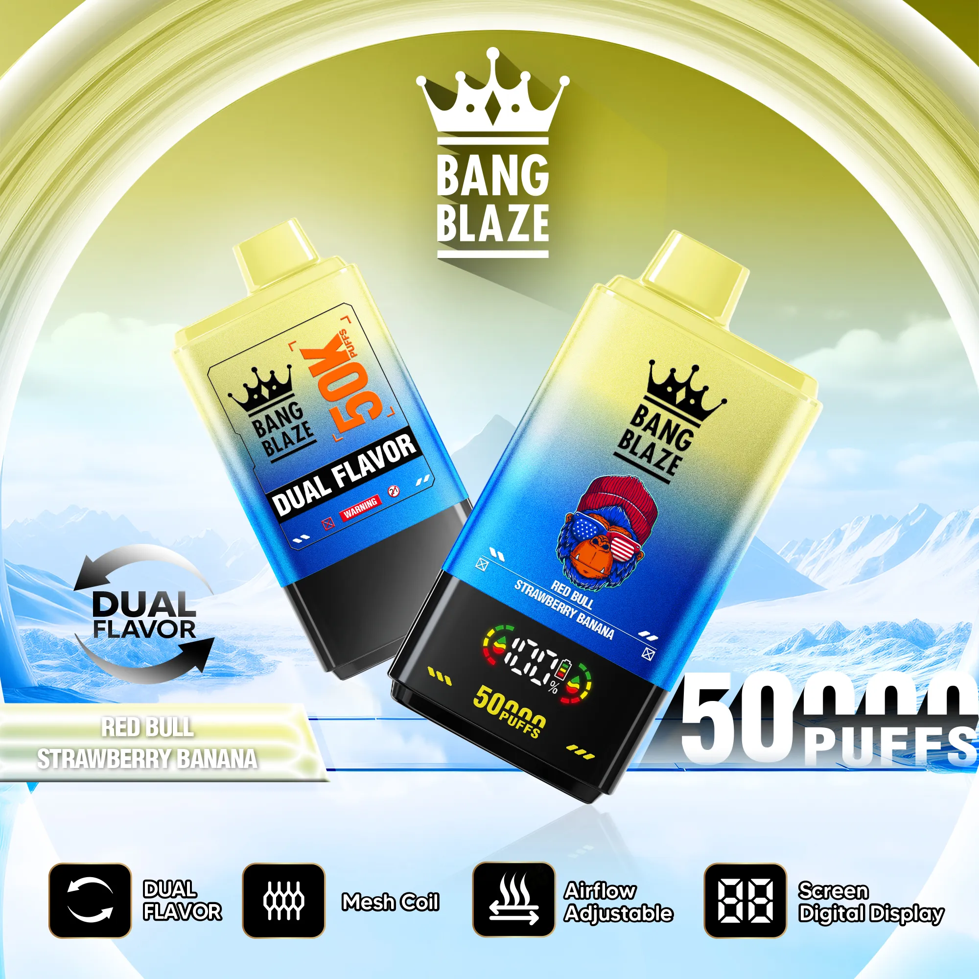 Vapemaiosn Bang Blaze 50k : détails sur la cigarette électronique jetable 2