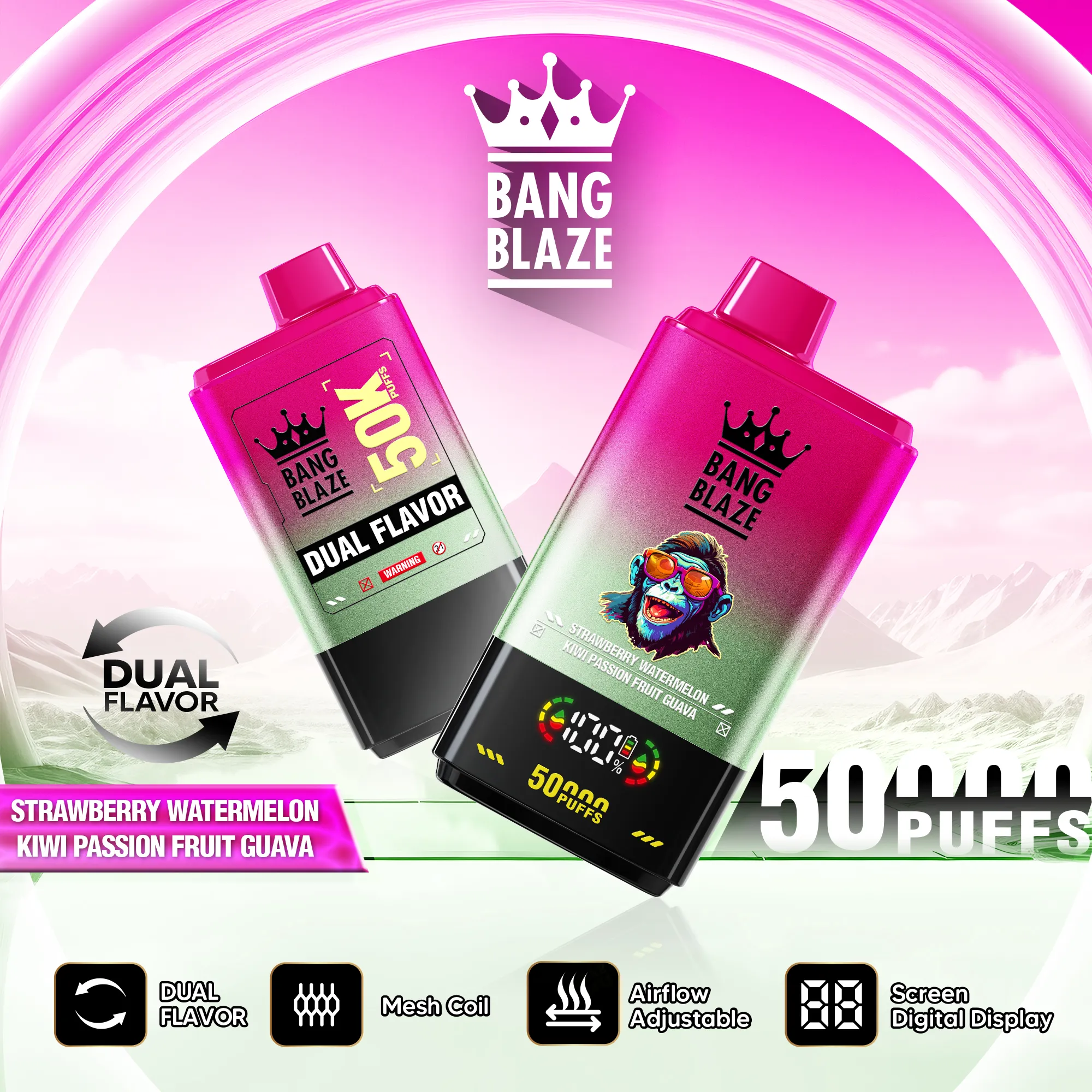 Vapemaiosn Bang Blaze 50k - Variante 2 de la cigarette électronique jetable