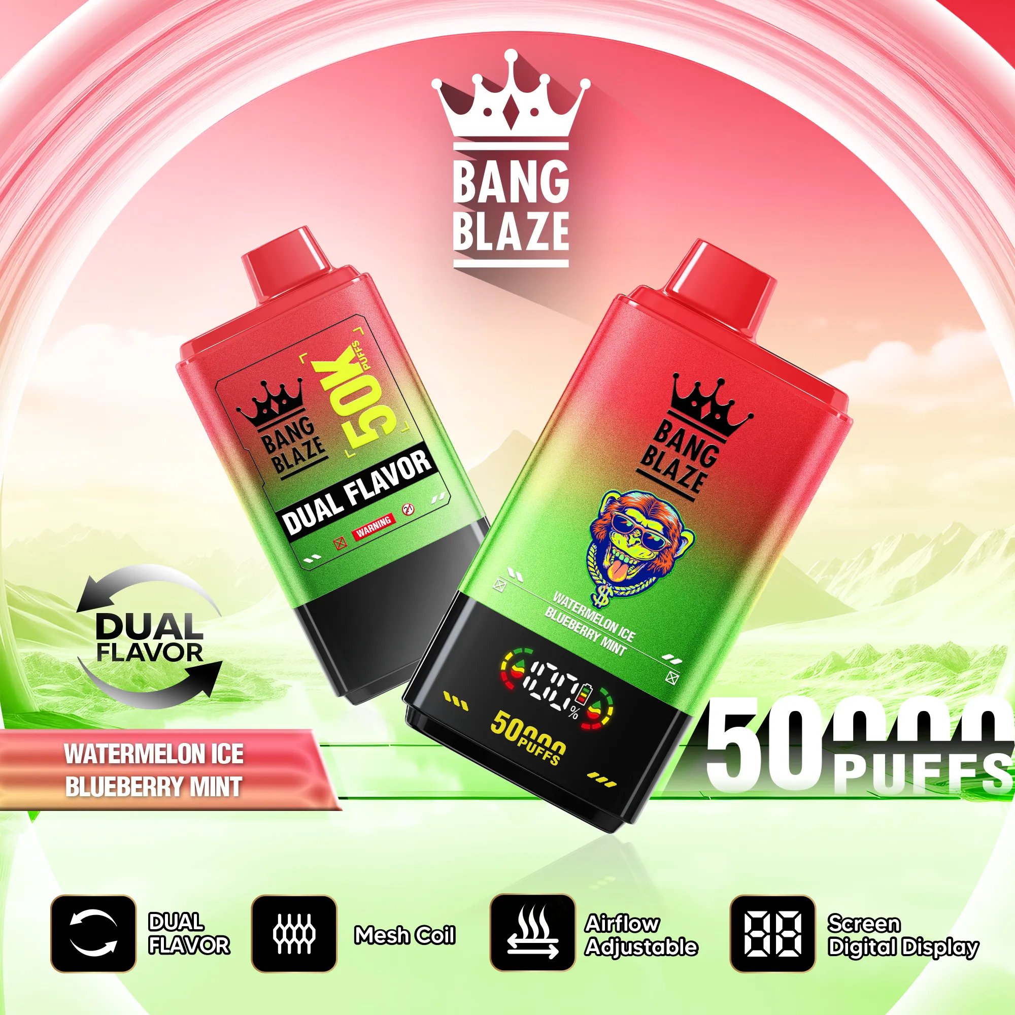 Vapemaiosn Bang Blaze 50k : détails sur la cigarette électronique jetable 3