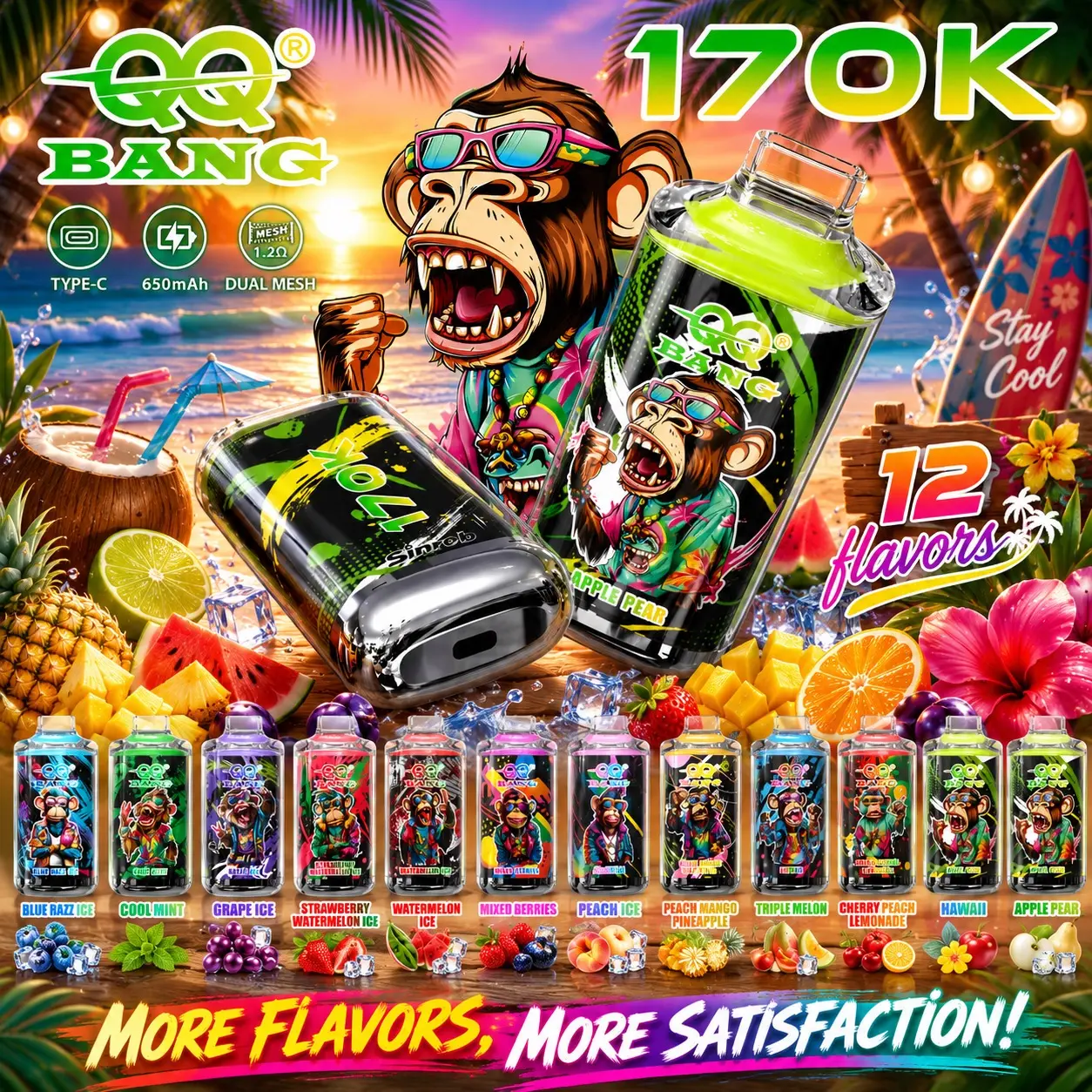 Vapemaison Qq Bang 170k: dispositivo vaporizzatore usa e getta, modello 2