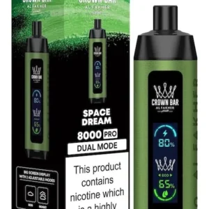 Al Fakher Crown Bars 8000 – Cigarette électronique jetable | 8 000 bouffées – Fiche produit