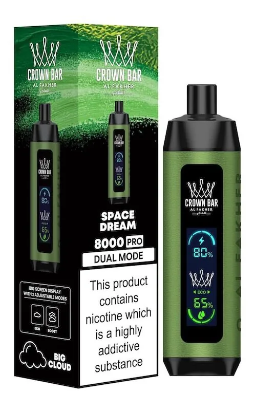Al Fakher Crown Bars 8000 – Cigarette électronique jetable | 8 000 bouffées – Fiche produit