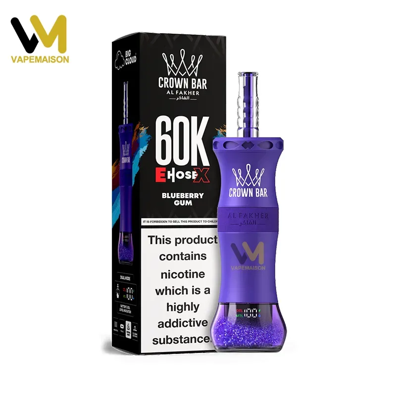 Al Fakher E-Hose X 60K Disposable Vape – Blueberry Gum