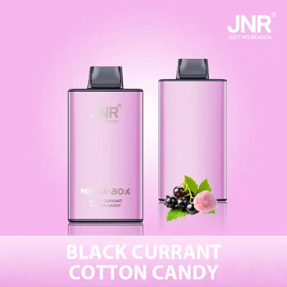 JNR Mega Box 25000 Puffs Disposable Vape - Black Currant Cotton Candy