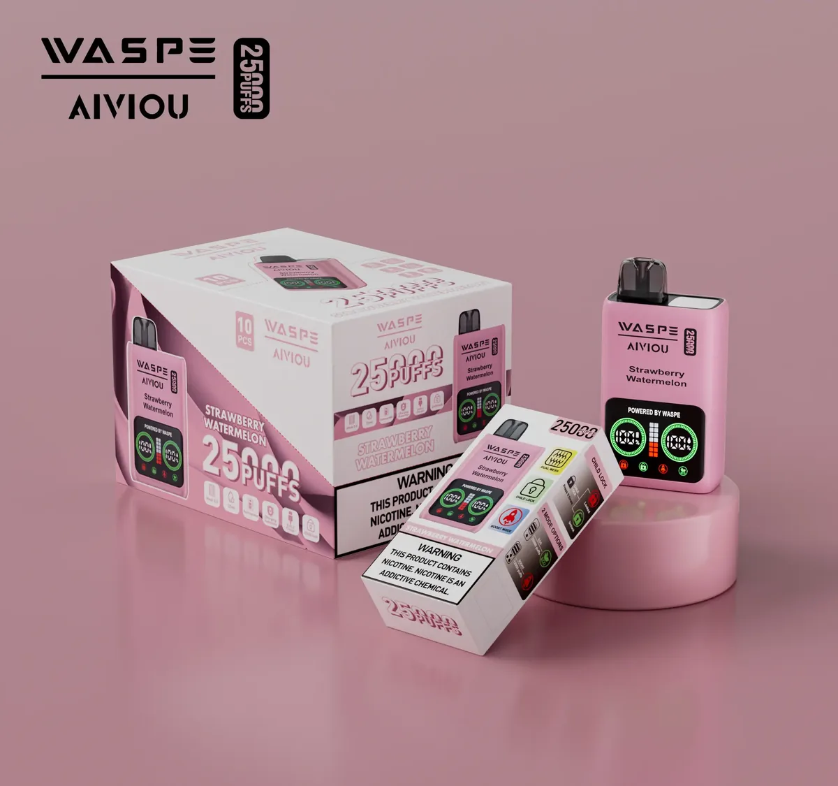 WASPE 25000 (25K) Puffs Original Edition Disposable Vape – Strawberry Watermelon
