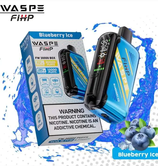 Waspe 30000 30K Puffs LCD Display Disposable Vape – Blueberry Ice