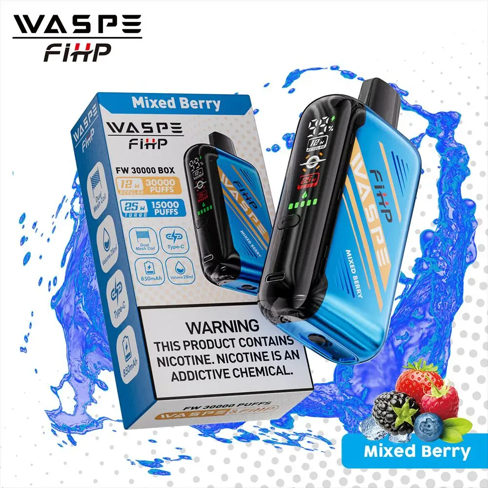 Waspe 30000 30K Puffs LCD Display Disposable Vape – Mixed Berry