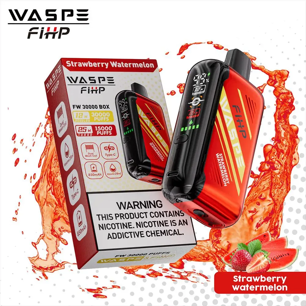 Waspe 30000 30K Puffs LCD Display Disposable Vape – Strawberry Watermelon
