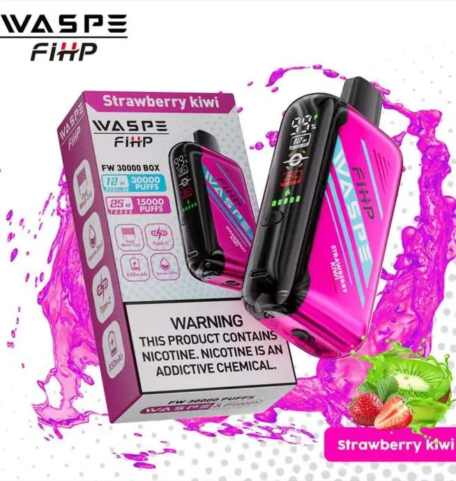 Waspe 30000 30K Puffs LCD Display Disposable Vape – Strawberry Kiwi