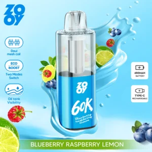 ZOOY FIZZ 60,000 Puffs Disposable Vape - Blueberry Raspberry Lemon