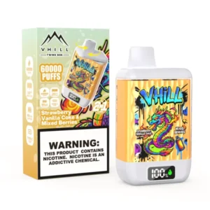VHILL TWINS 60.000 boccate: fragola, vaniglia, Coca-Cola, frutti di bosco – Sigaretta elettronica usa e getta